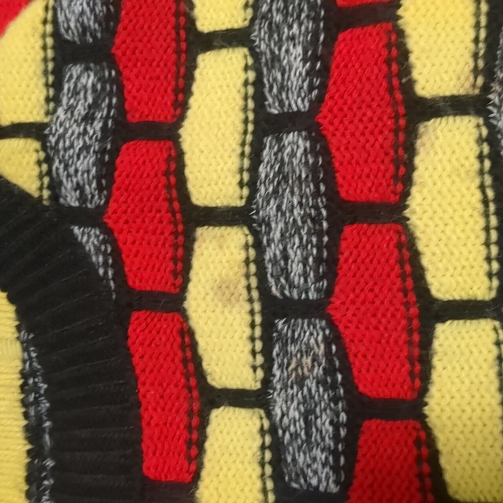 Colorful Patterned Men's Sweater - Picture 3 of 3